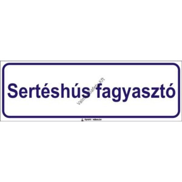 Sertéshús fagyasztó pvc 300x100mm