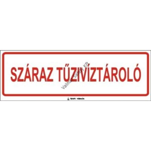 Száraz tüzivíztároló pvc 300x100mm