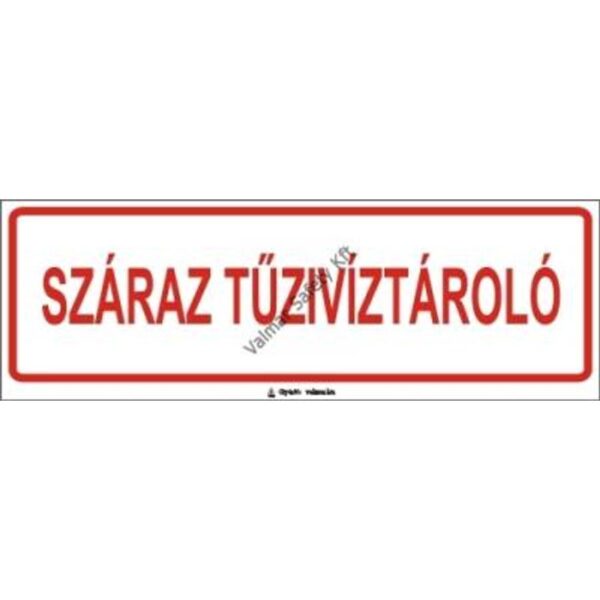 Száraz tüzivíztároló pvc 300x100mm