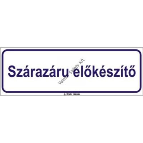 Szárazáru elokészíto pvc 300x100mm