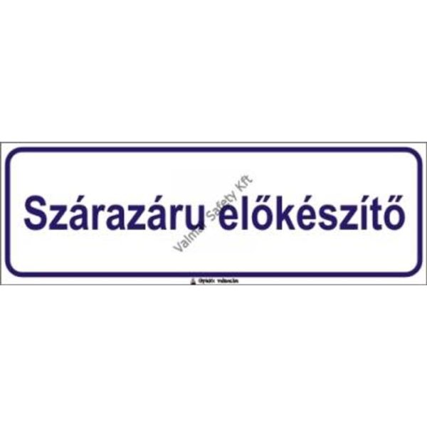 Szárazáru elokészíto pvc 300x100mm