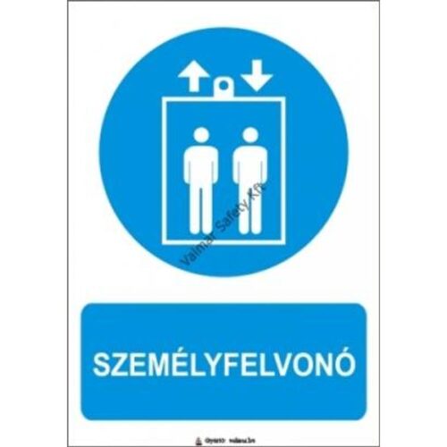 Személyfelvonó pvc 175x250mm