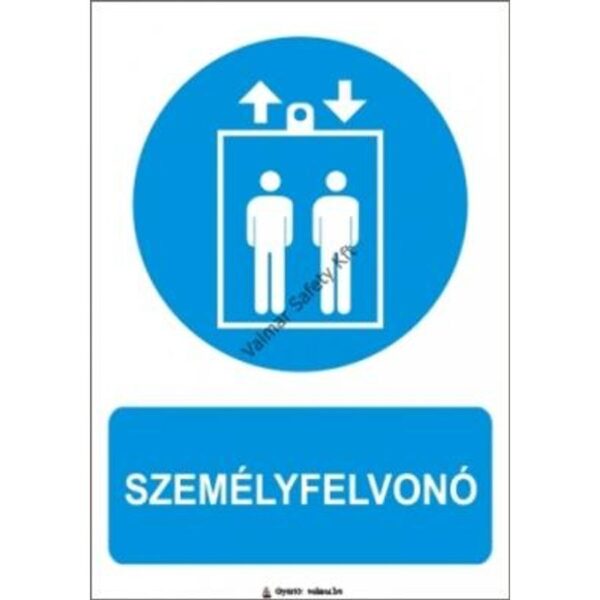 Személyfelvonó pvc 175x250mm