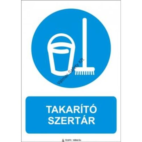 Takarító szertár pvc 175x250mm
