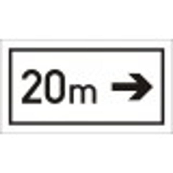 Távolság és irány - HIP fényvisszaverős szendvicslemez 600 mm