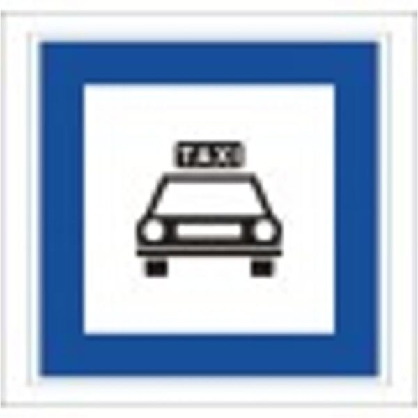 Taxiállomás - HIP fényvisszaverős szendvicslemez 600 mm