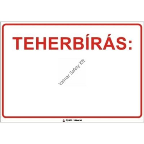 Teherbírás pvc 400x250mm