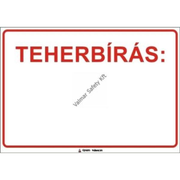 Teherbírás pvc 400x250mm
