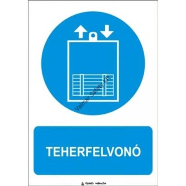 Teherfelvonó pvc 175x250mm