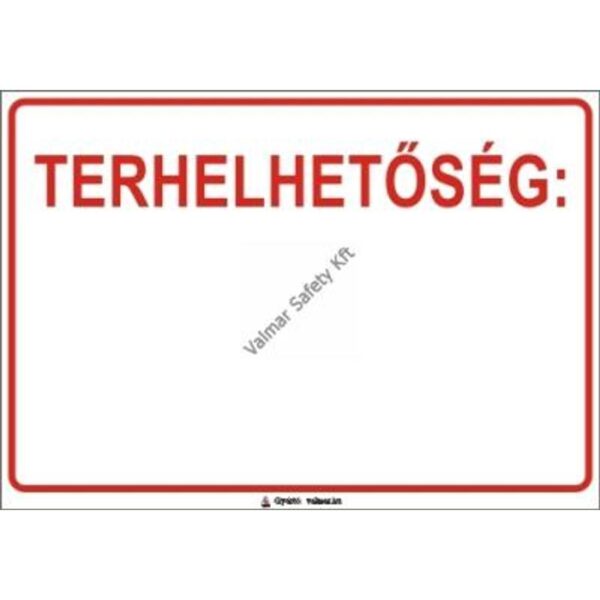 Terhelhetoség pvc 400x250mm