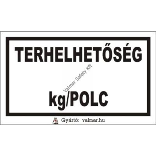 Terhelhetoség(T) pvc 175x250mm