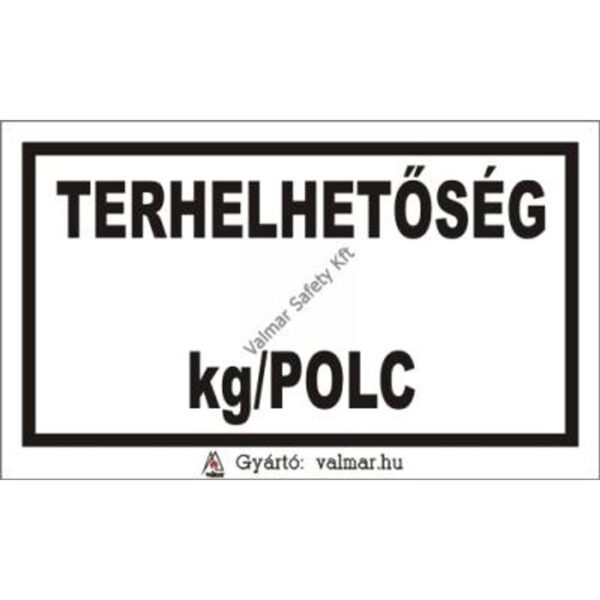Terhelhetoség(T) pvc 175x250mm