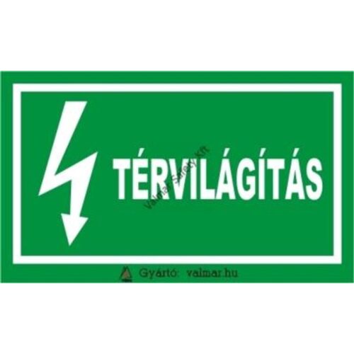 Térvilágítás pvc 175x250mm