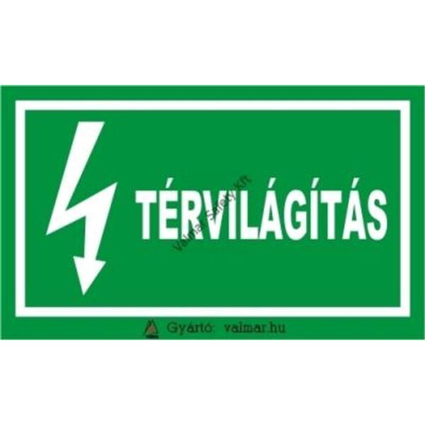 Térvilágítás pvc 175x250mm