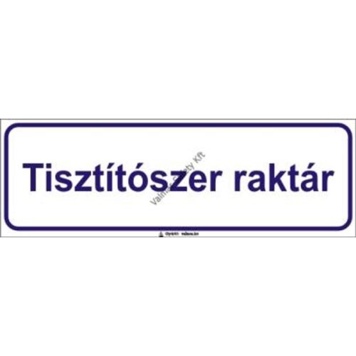Tisztítószer raktár pvc 300x100mm