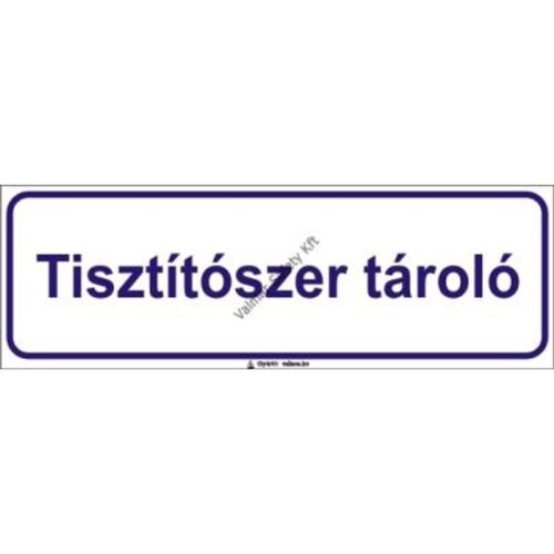Tisztítószer tároló pvc 300x100mm