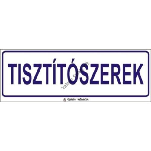 Tisztítószerek pvc 200x70mm