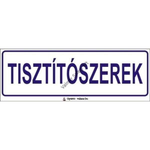 Tisztítószerek pvc 200x70mm