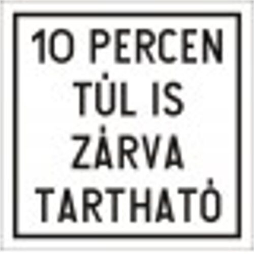 Tíz percen túl is zárva tartható sorompó - HIP fényvisszaverős szendvicslemez 600 mm