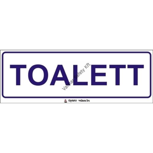 Toalett(T) pvc 200x70mm