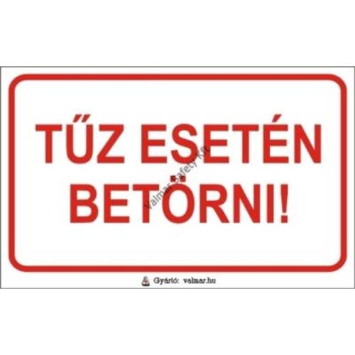 Tuz esetén betörni pvc 160x100mm