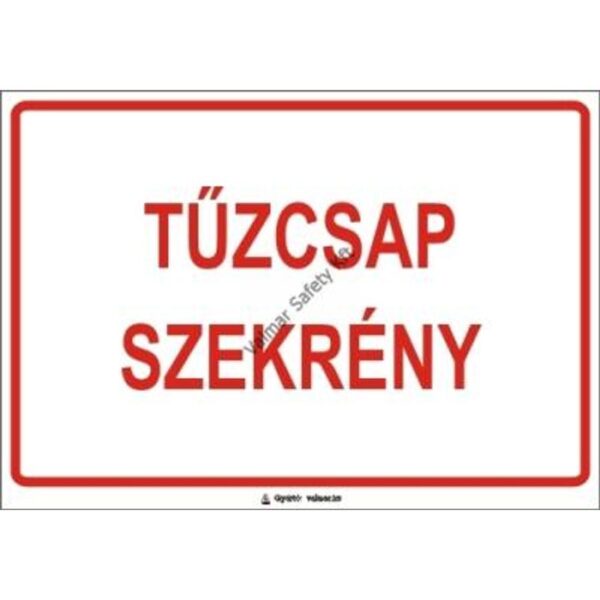 Tuzcsap szekrény pvc 175x250mm
