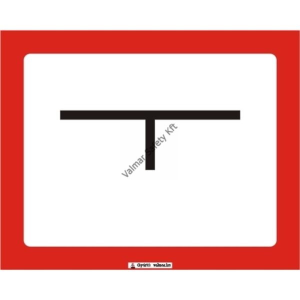 Tuzcsapjelzo pvc 250x200mm