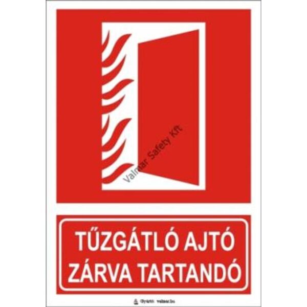 Tuzgátló ajtó! pvc 175x250mm