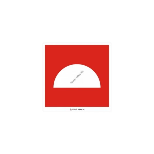 Tuzjelzo pvc 160x160mm