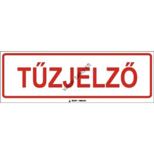 Tuzjelzo(H) pvc 300x100mm