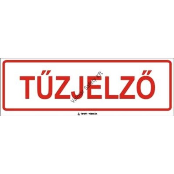 Tuzjelzo(H) pvc 300x100mm