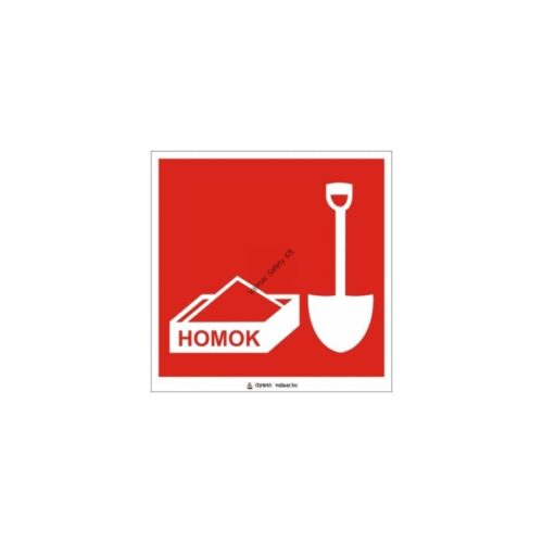 Tuzoltó homok(utánvilágító) pvc 160x160mm