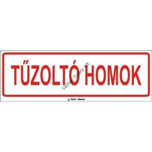 Tuzoltó homok pvc 300x100mm