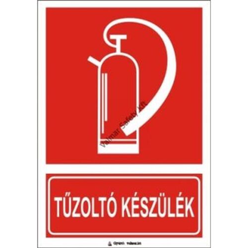 Tuzoltó készülék(T) pvc 175x250mm