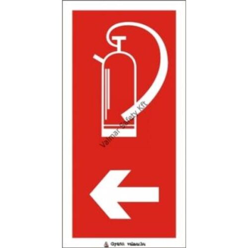 Tuzoltó készülék balra pvc 200x100mm