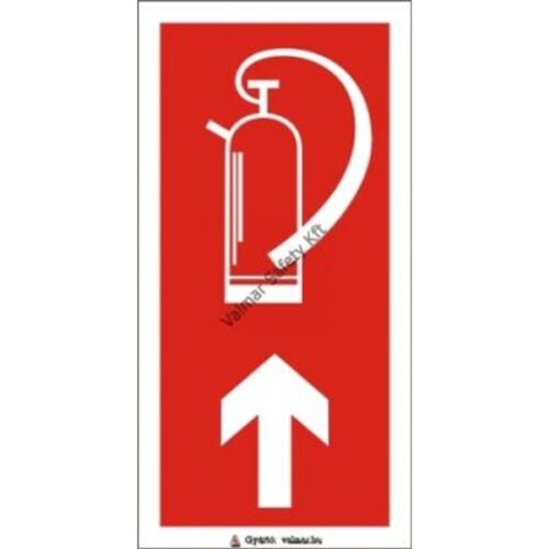 Tuzoltó készülék felfelé pvc 200x100mm