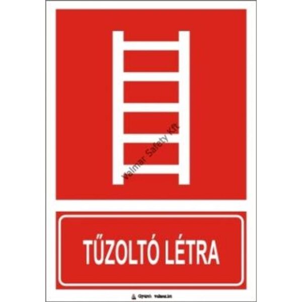 Tuzoltó létra(S) pvc 175x250mm