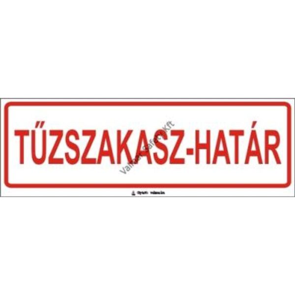 Tuzszakasz-határ pvc 300x100mm