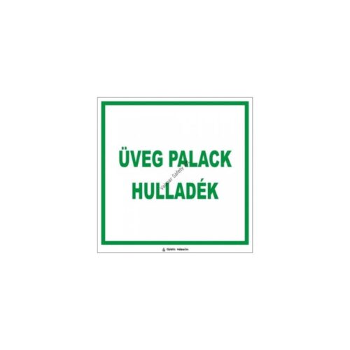 Üveg palack hulladék pvc 200x200mm