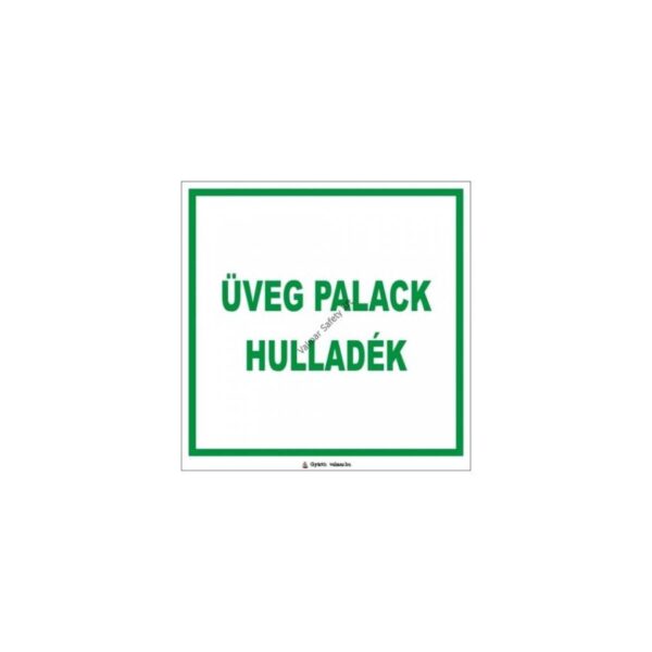 Üveg palack hulladék pvc 200x200mm