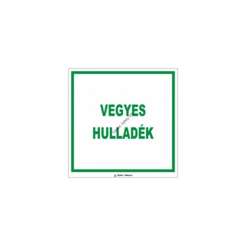 Vegyes hulladék pvc 200x200mm