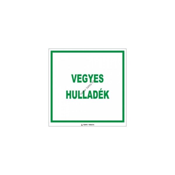 Vegyes hulladék pvc 200x200mm
