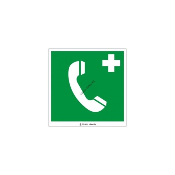 Vészbejelento telefon pvc 160x160mm
