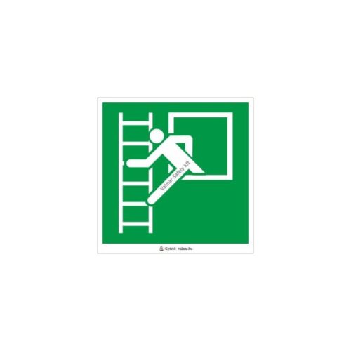 Vészhelyzeti ablak menekülési létrával (utánvilágító) - pvc 160x160 mm