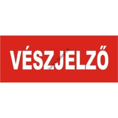 Vészjelzo pvc 100x50mm