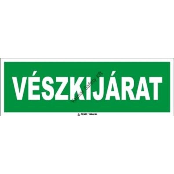 Vészkijárat(T) pvc 300x100mm