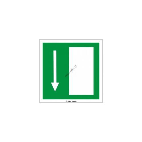 Vészkijárat lefelé pvc 200x200mm
