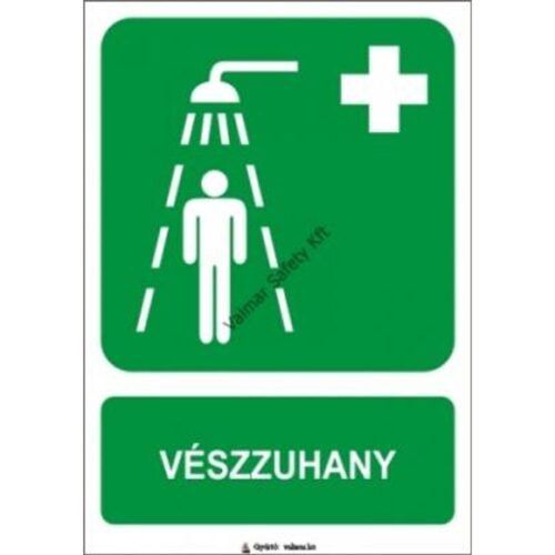 Vészzuhany(T) pvc 175x250mm