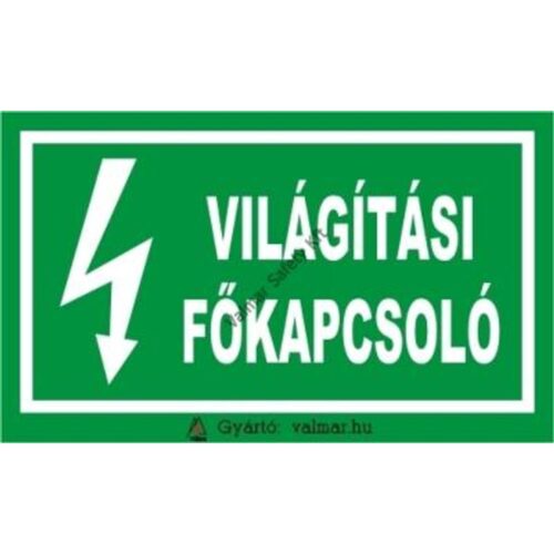 Világítási fokapcsoló pvc 175x250mm