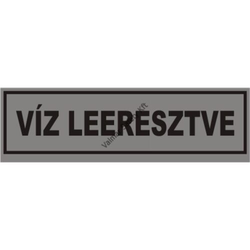 Víz leeresztve pvc 120x36mm